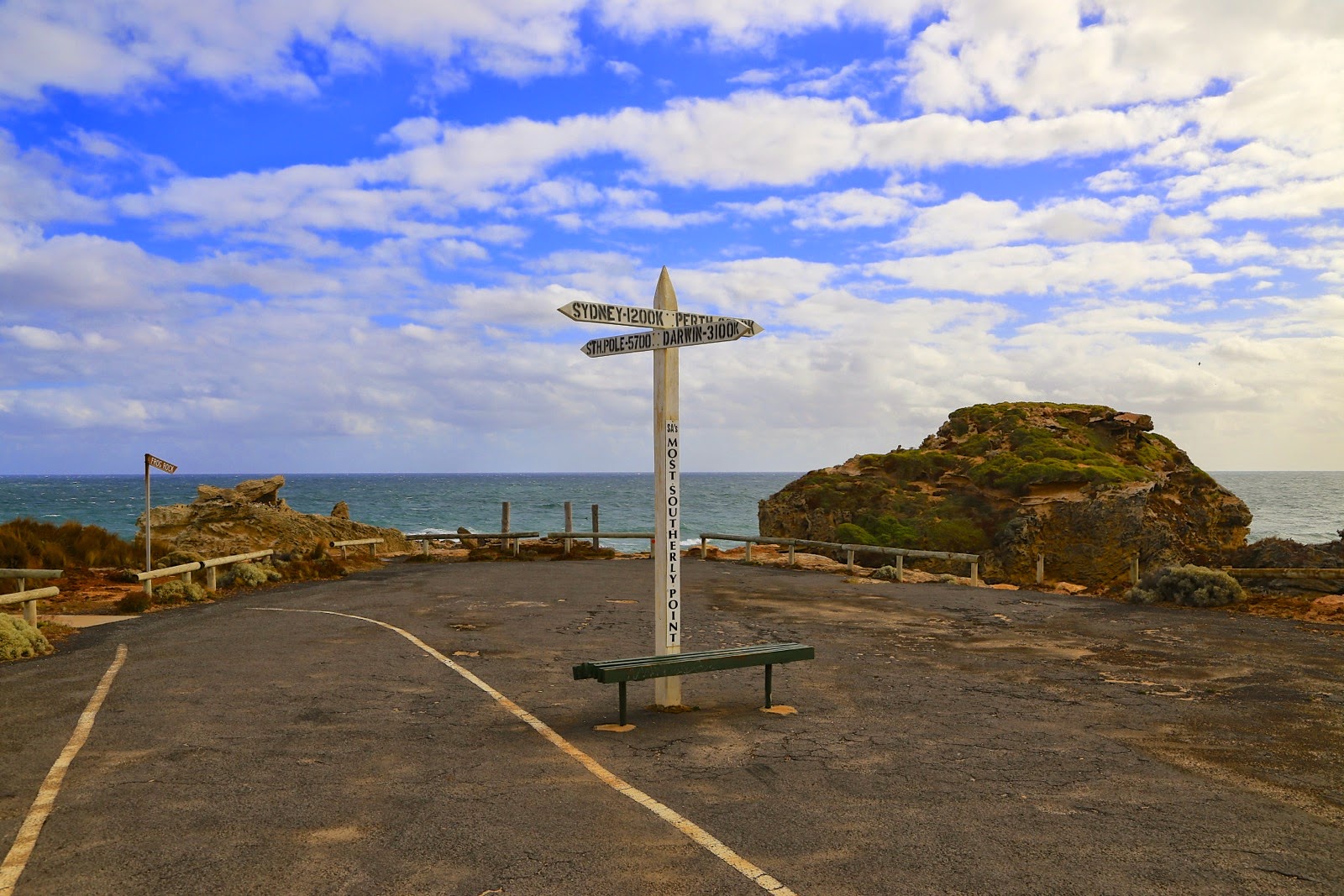 Panneau indicateur au point de vue de Port Macdonnell