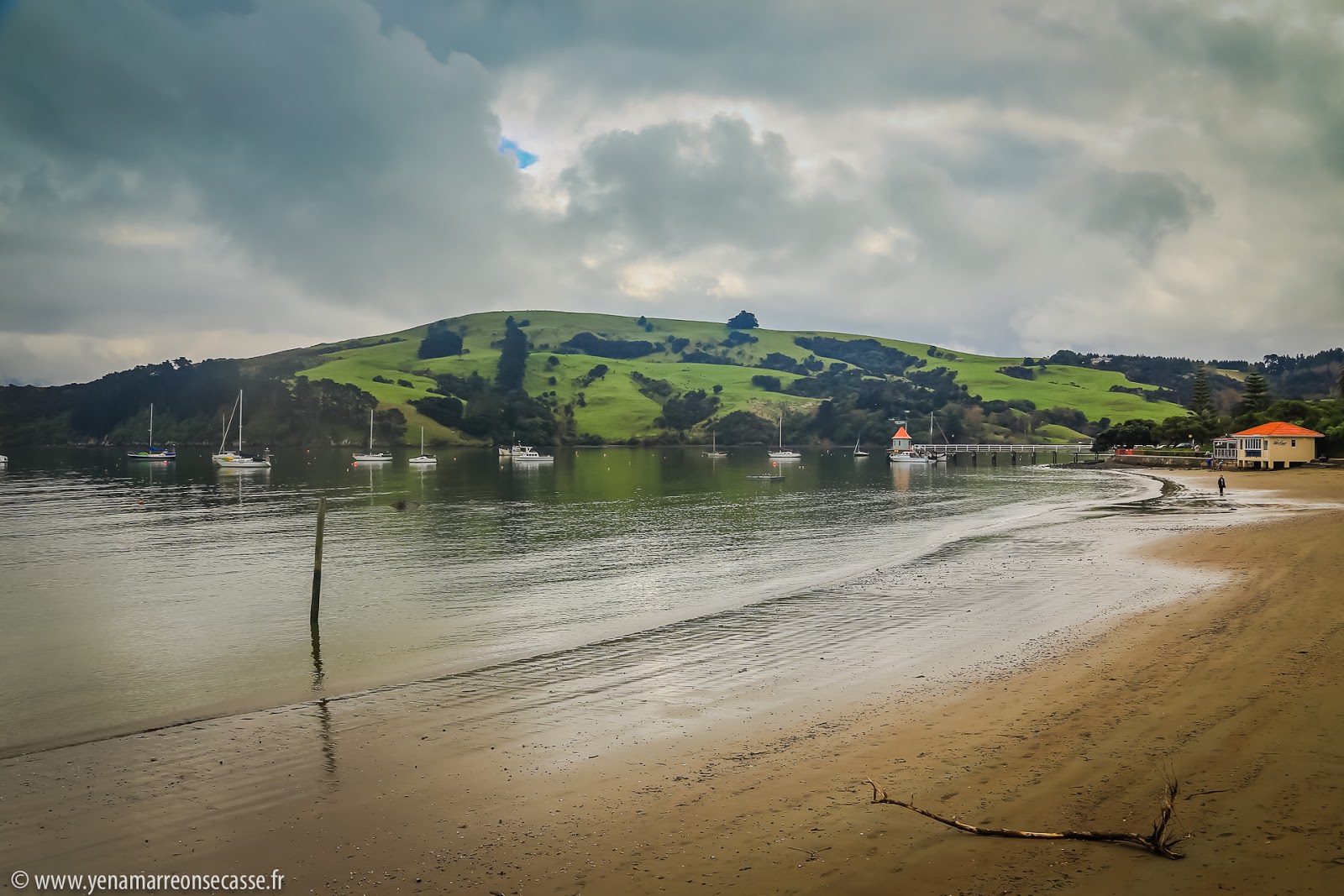 Plage de la baie d’Akaroa