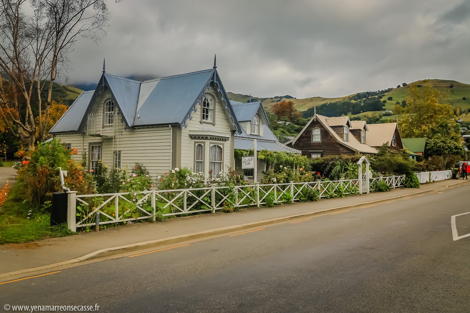 Maison en bois colorée d’Akaroa