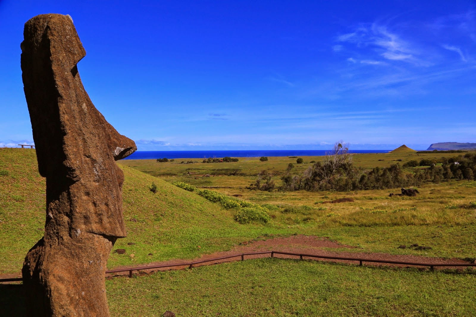Moai du Rano Raraku, la carrière de l’île de Pâques