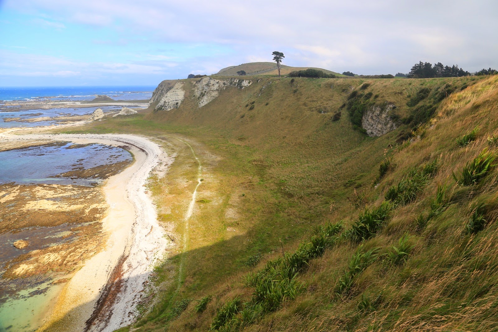 Sentier au sommet de la falaise