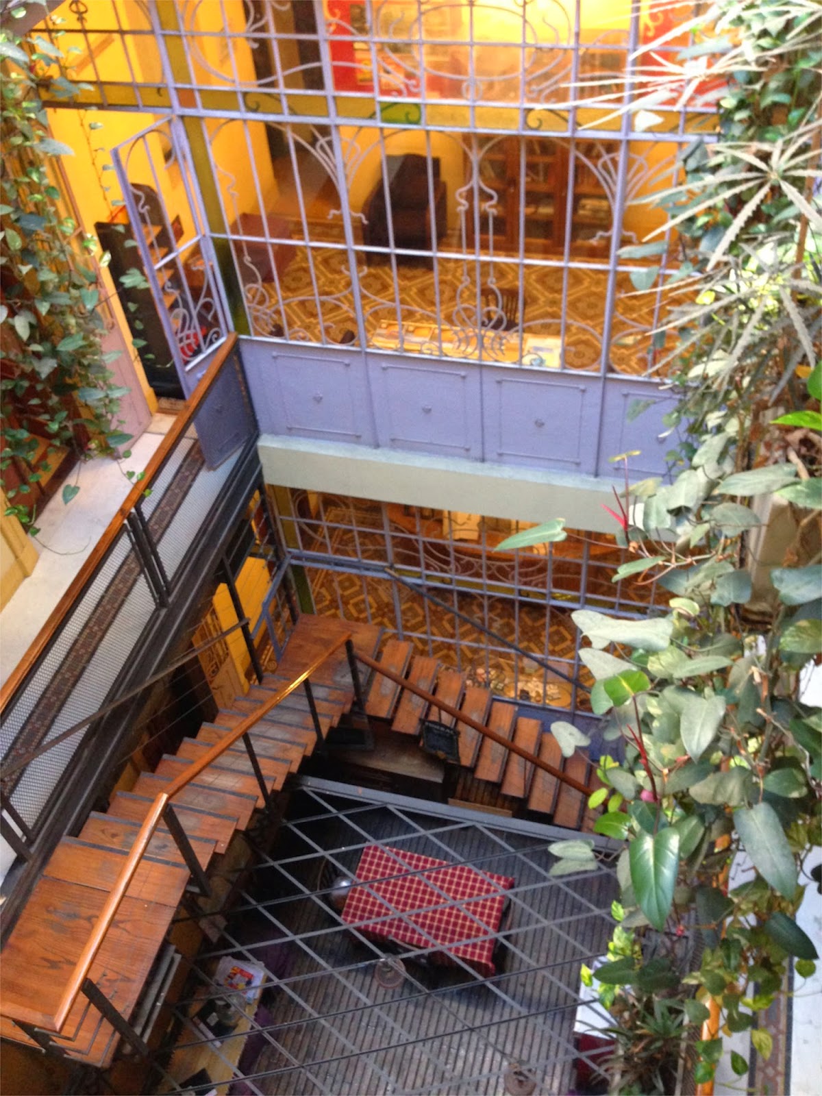 Cour intérieure de l’hostel