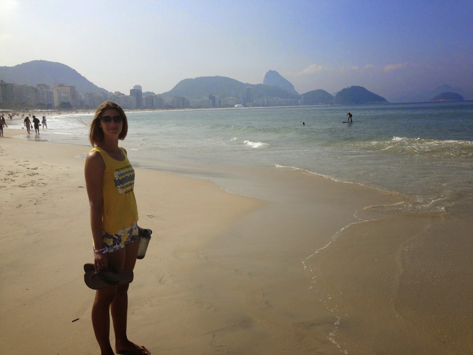 Sur la plage de Copacabana