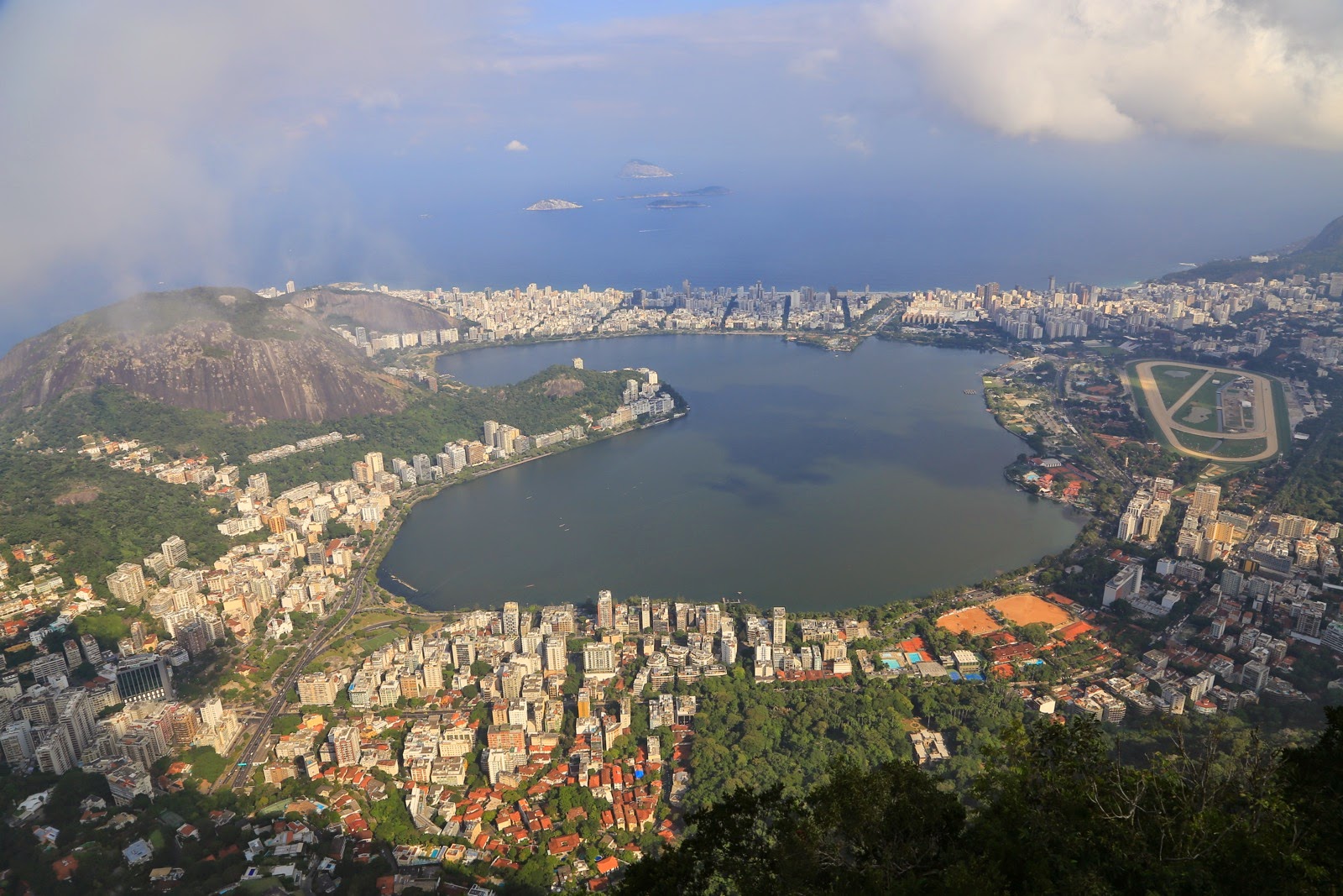 Le lagon Rodrigo de Freitas vu du Corcovado