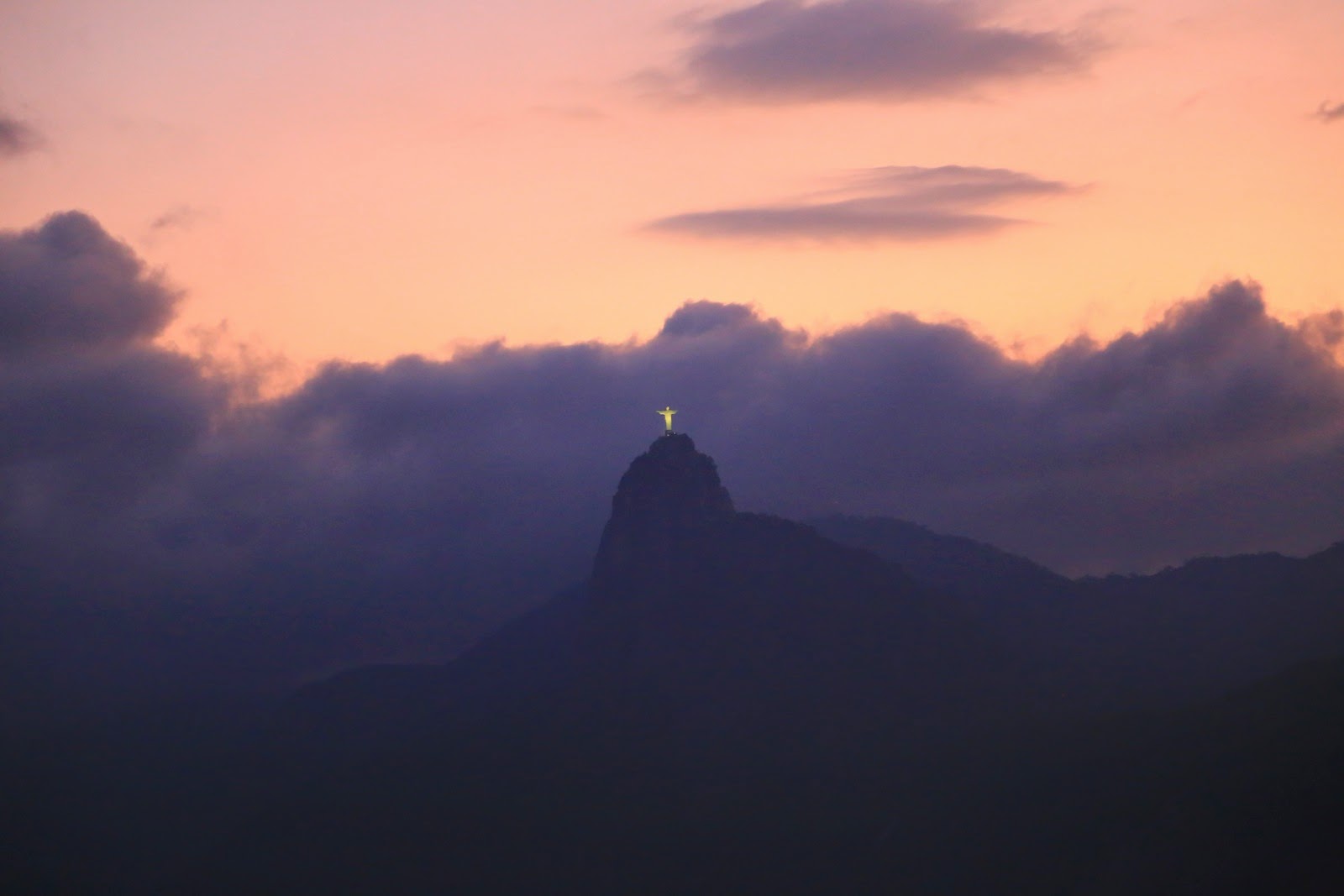 Le Cristo éclairé sur le Corcovado