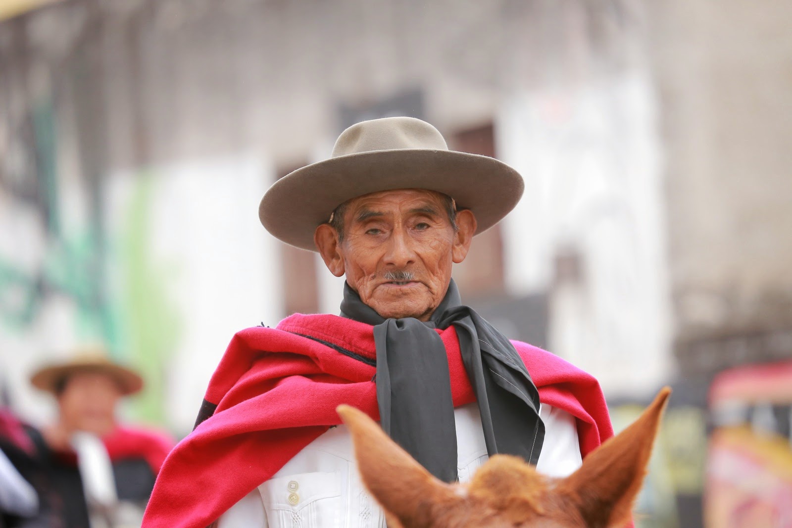 Visage marqué d’un vieux gaucho