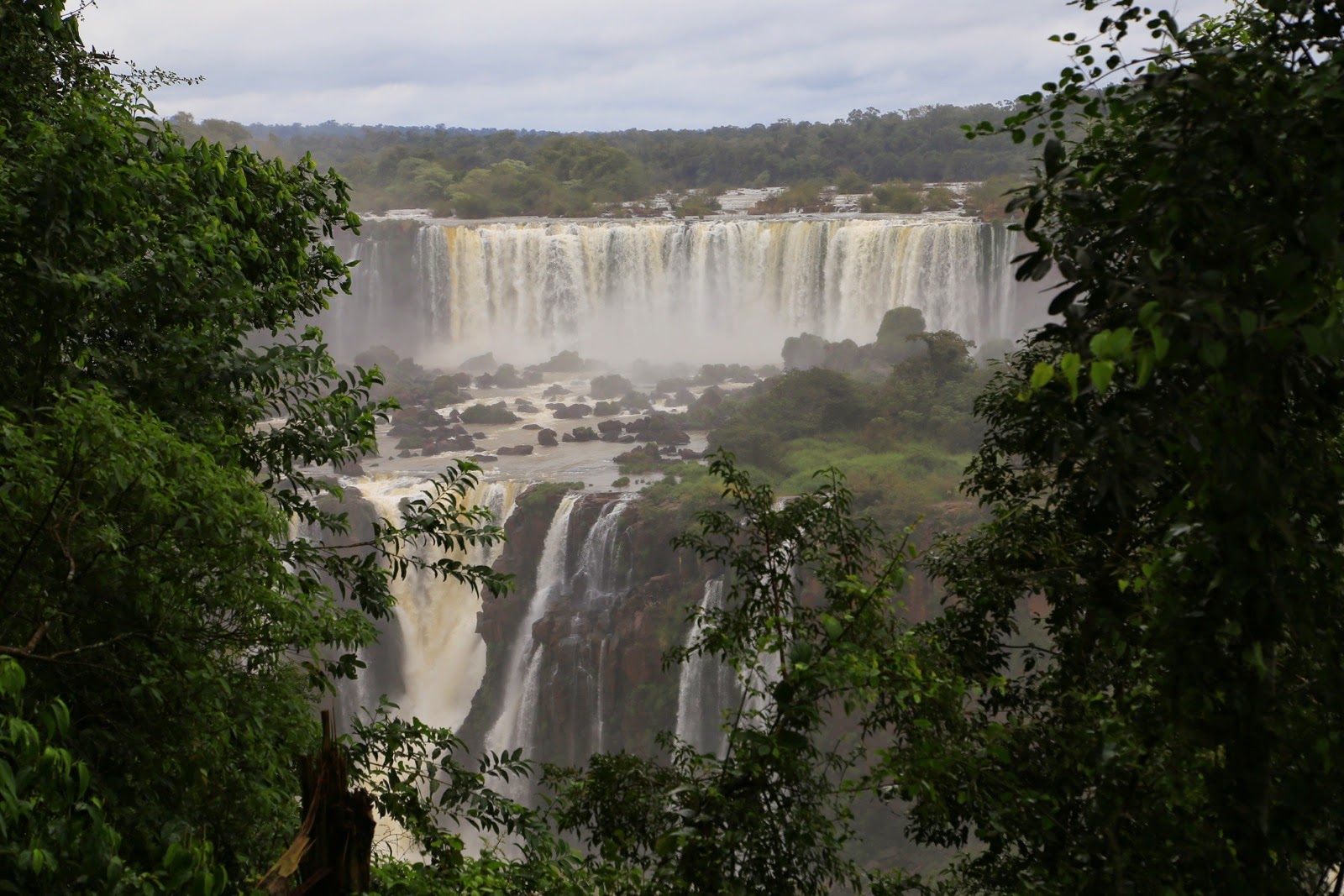 Panorama des chutes d’Iguaçu côté brésilien