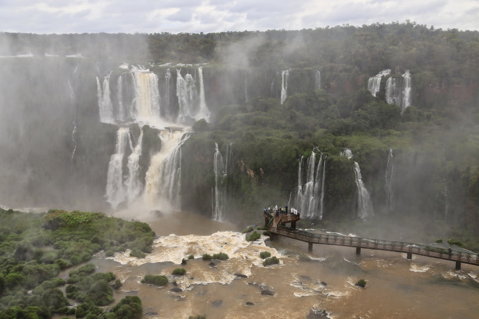 Puissance de l’eau au bas des chutes