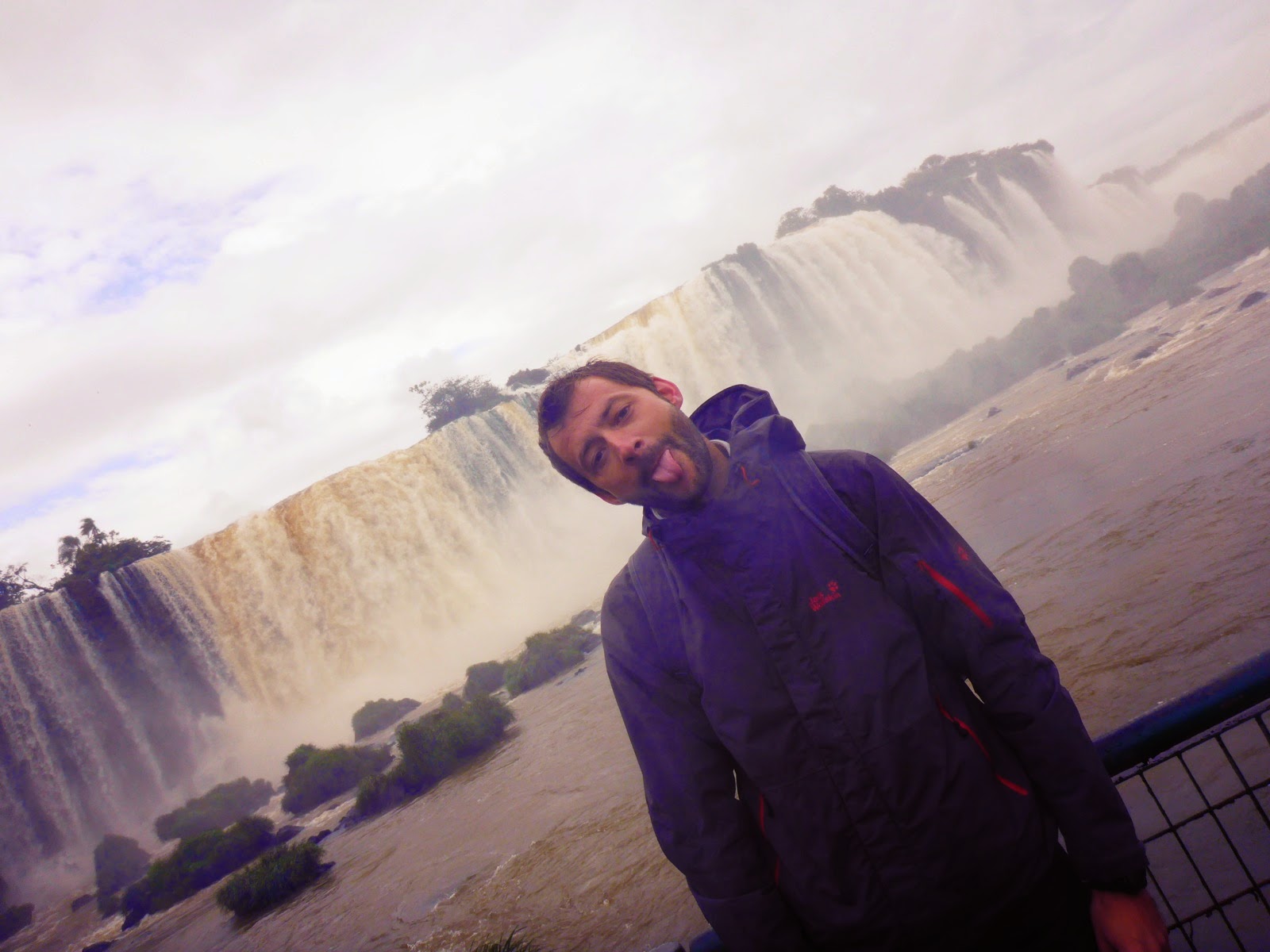 Selfie trempé sous les embruns