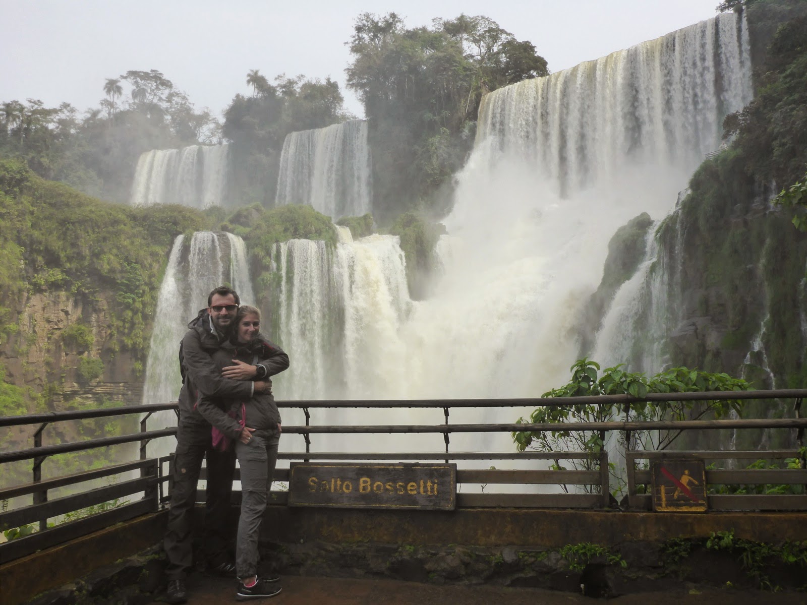 Devant les chutes côté argentin