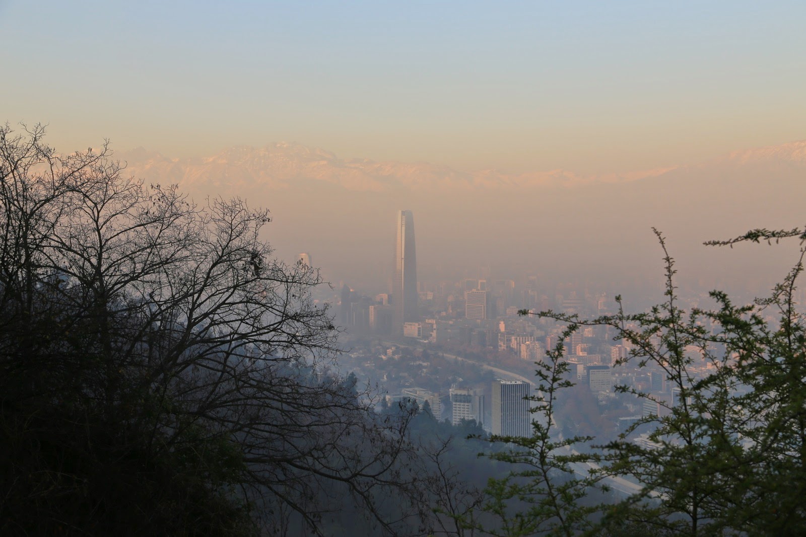 La ville noyée dans la pollution
