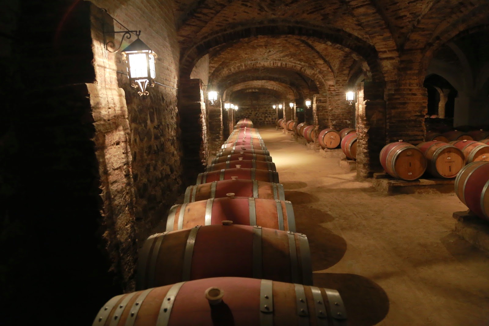 Cave de barriques de Viña Santa Rita