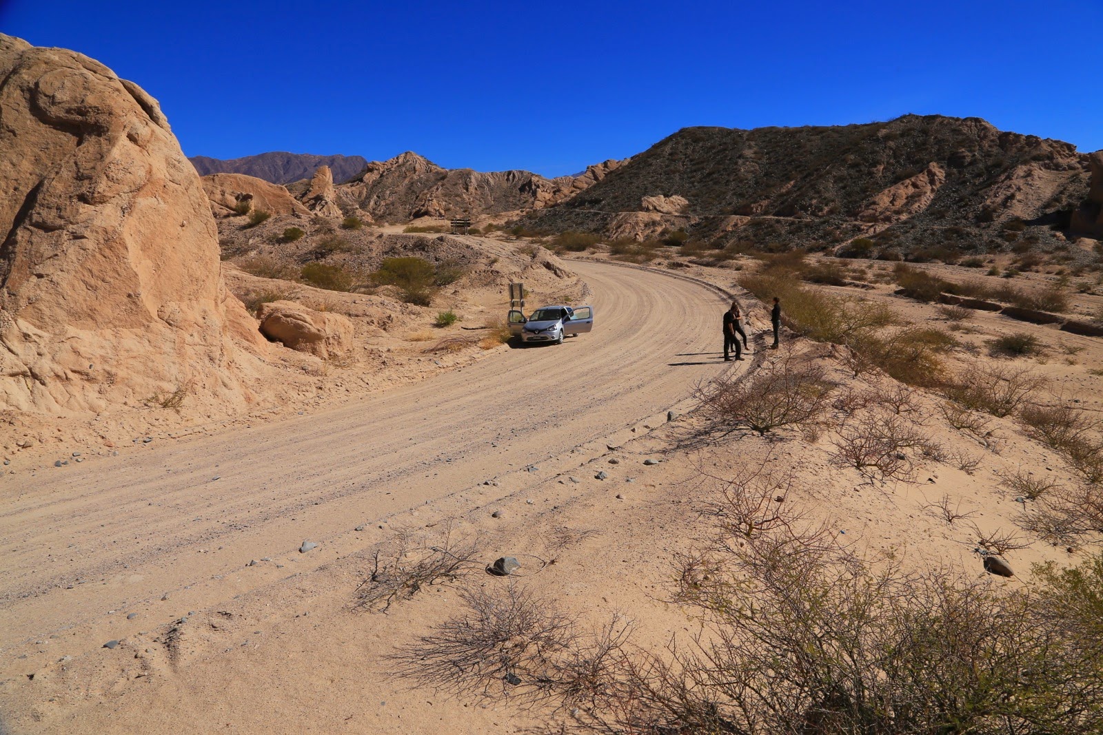 Piste dans un canyon