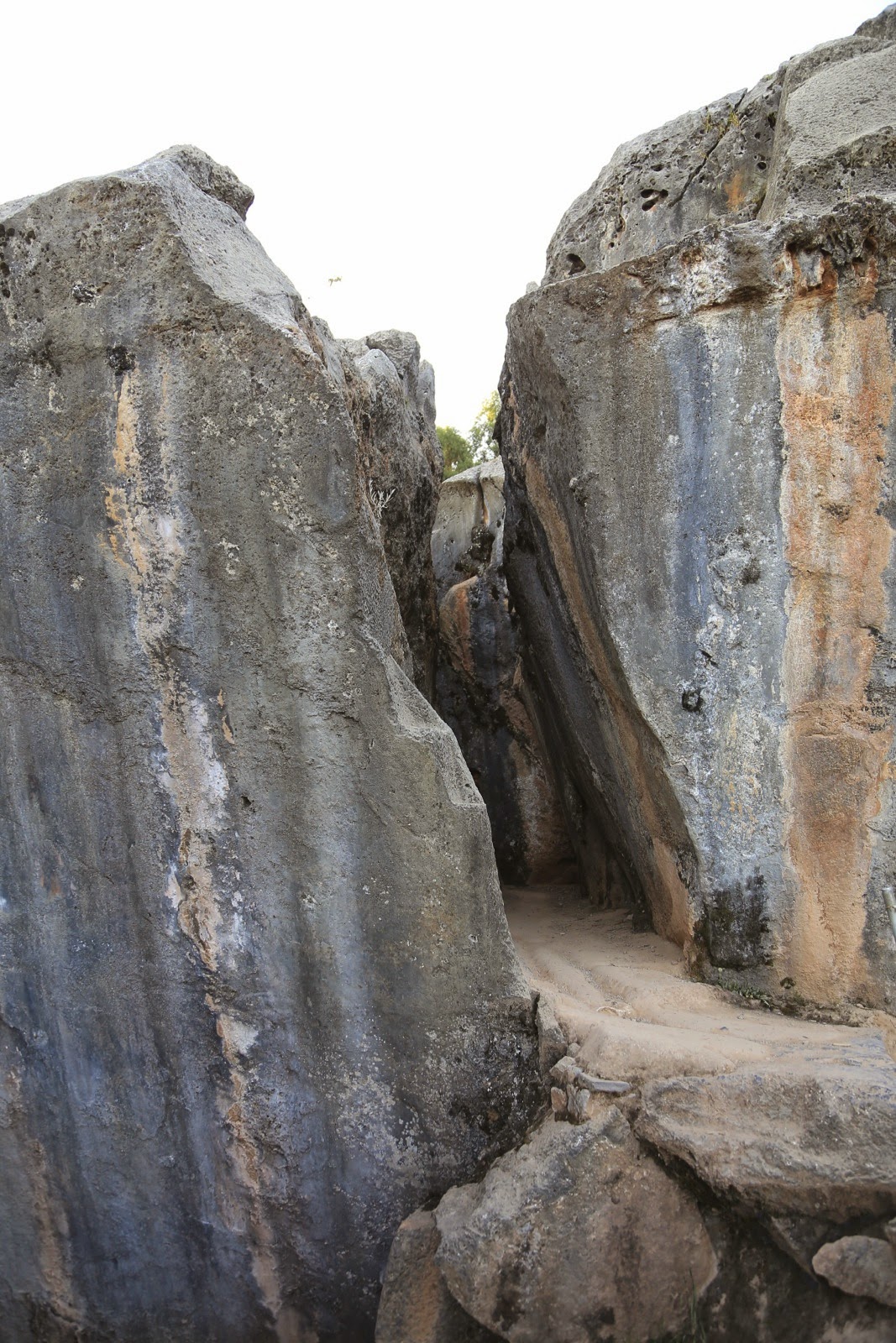 Paroi rocheuse sculptée