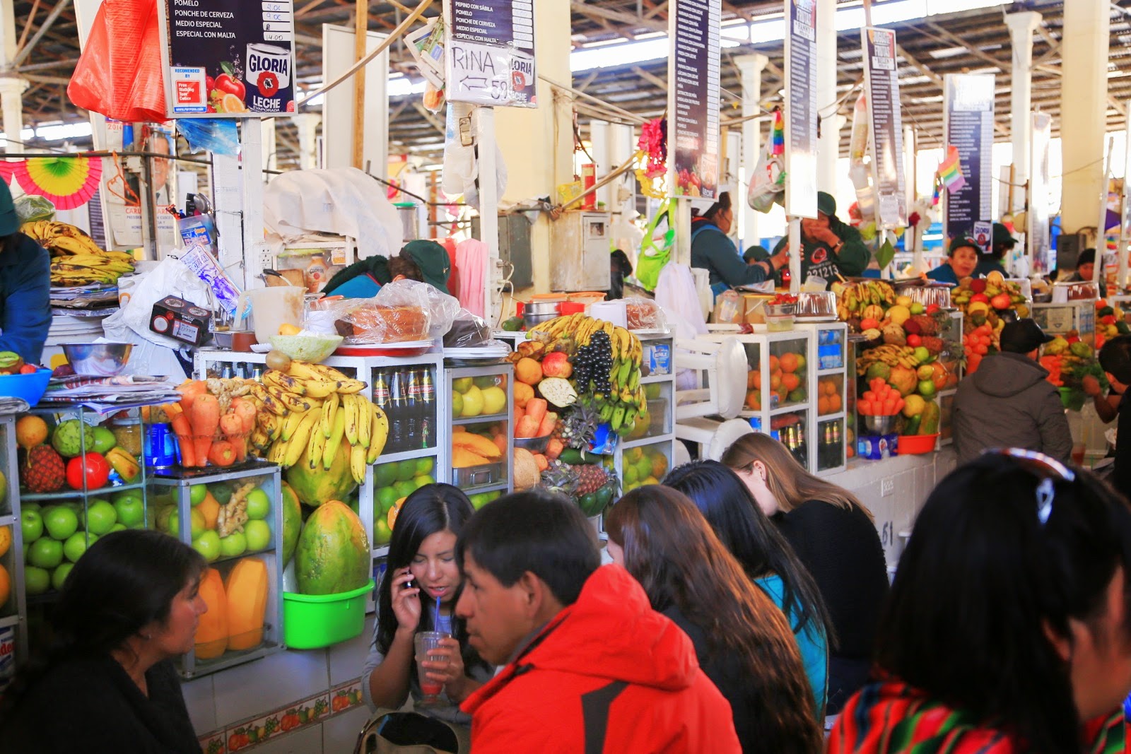 Stand de jus de fruits frais