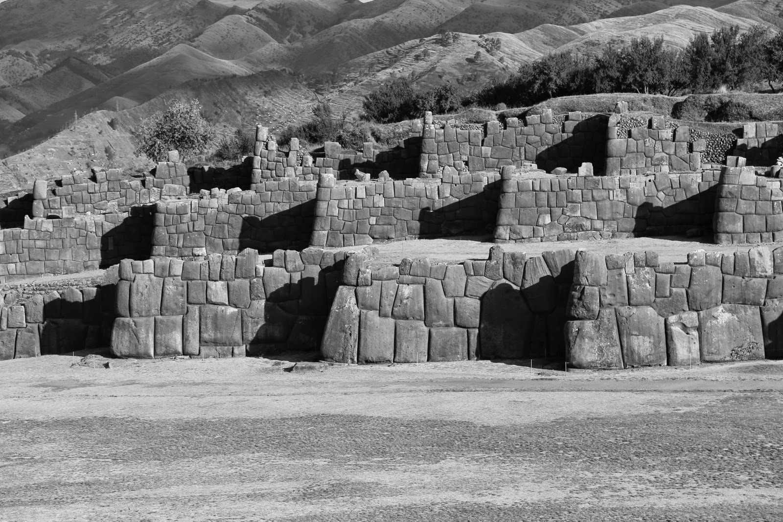 Remparts en noir et blanc