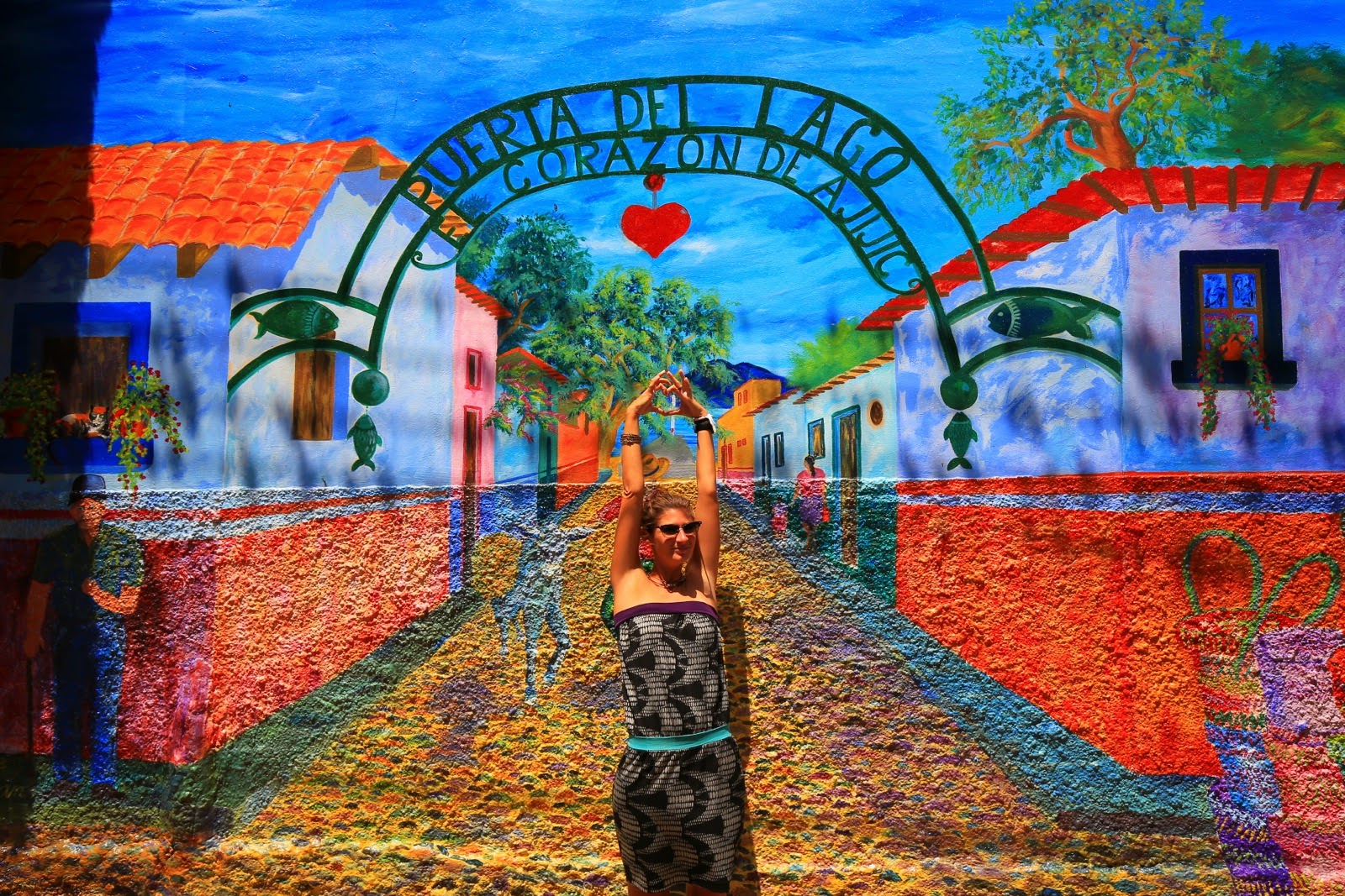 Fresque murale colorée d’Ajijic