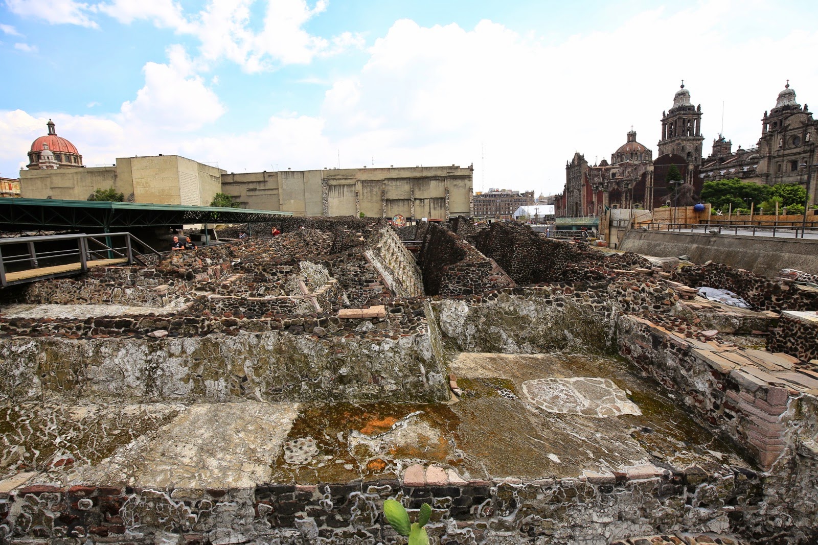 Fouilles du Templo Mayor au cœur de la ville