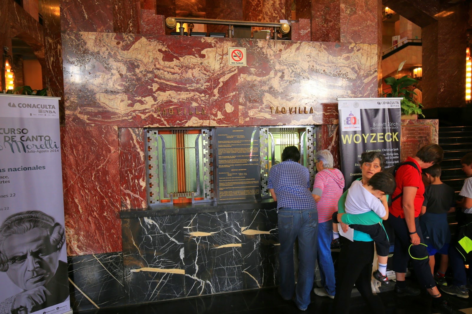 Guichets en marbre du Palacio de Bellas Artes