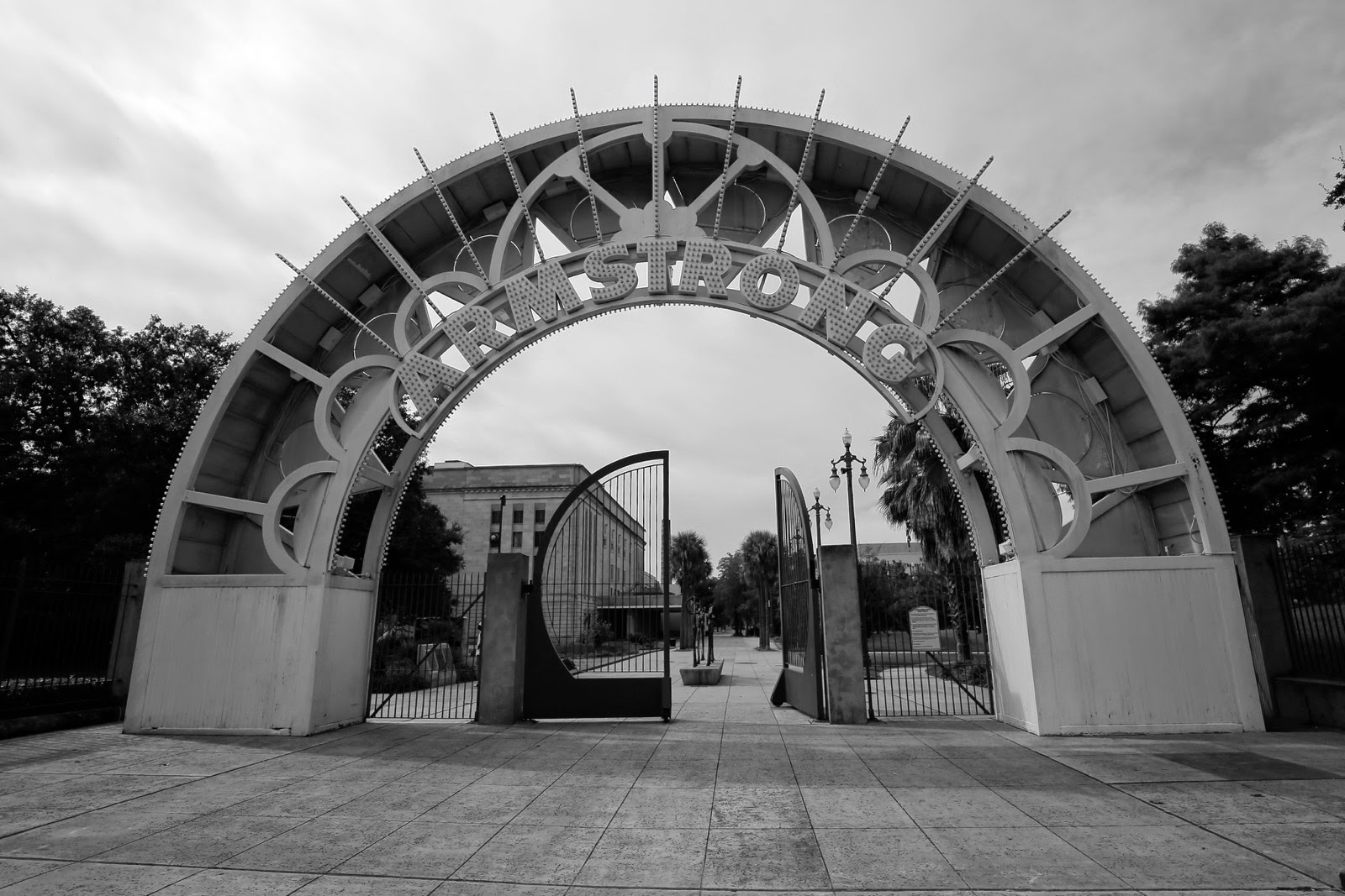 L’arche d’entrée du Louis Armstrong Park