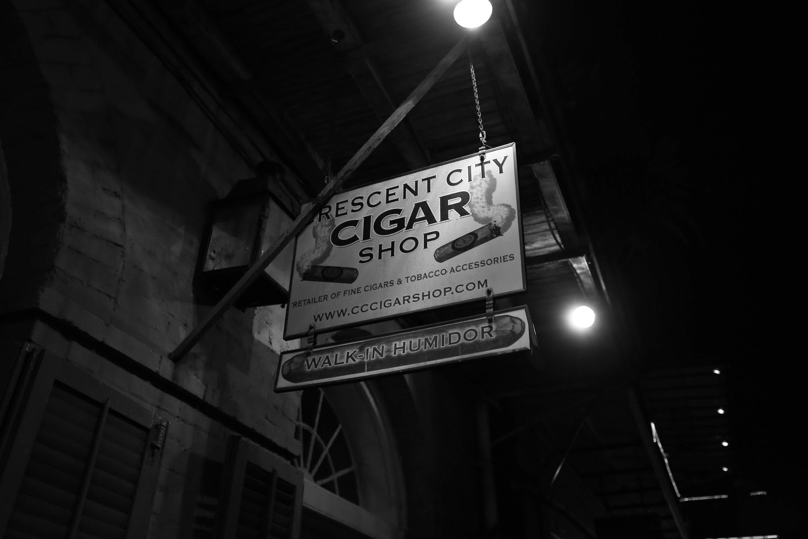 L’enseigne d’un marchand de cigares Crescent City