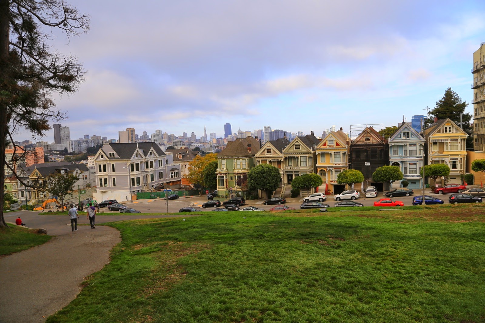 Les Painted Ladies au bord d’Alamo Square Park