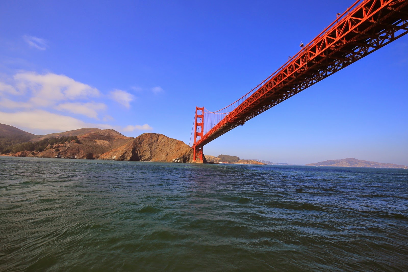 Le tablier rouge du Golden Gate Bridge