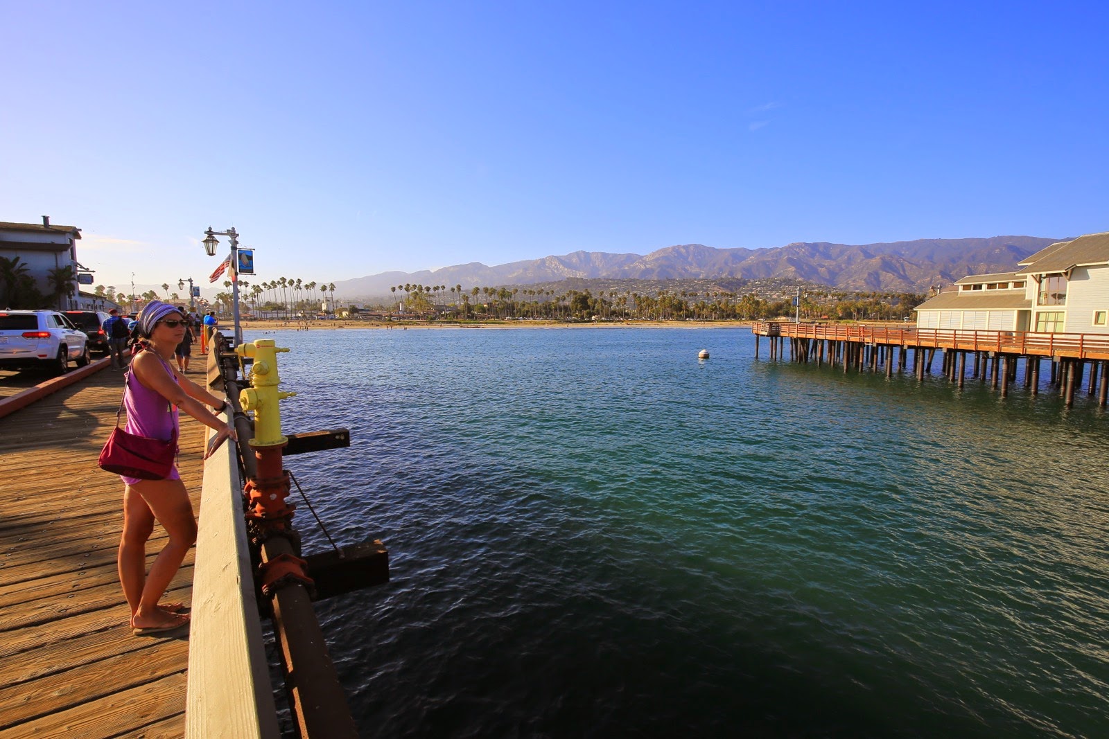 Promenade sur le ponton de Santa Barbara