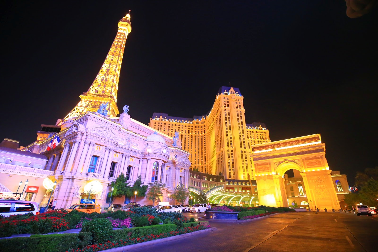 Le Paris Las Vegas illuminé