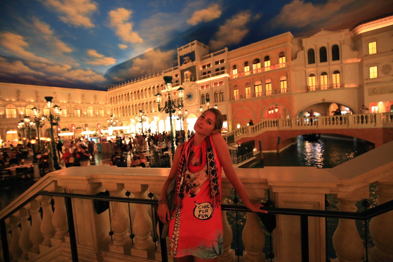 Promenade dans la galerie du Venetian