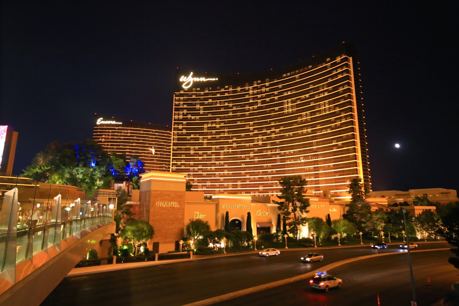 Le Wynn et sa façade dorée