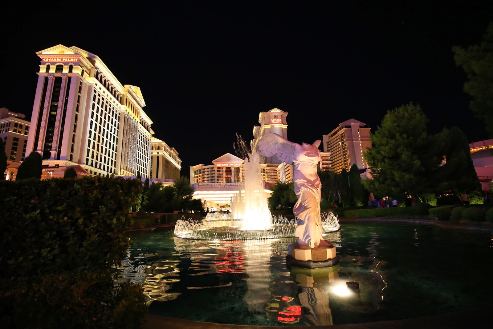 Les statues et fontaines du Caesars Palace