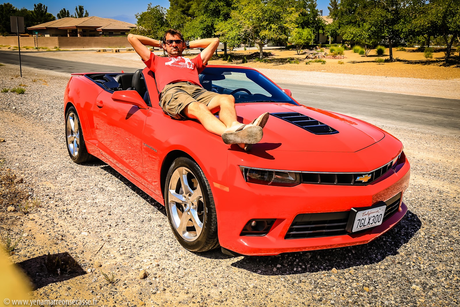La Camaro SS rouge, avec la clim cette fois