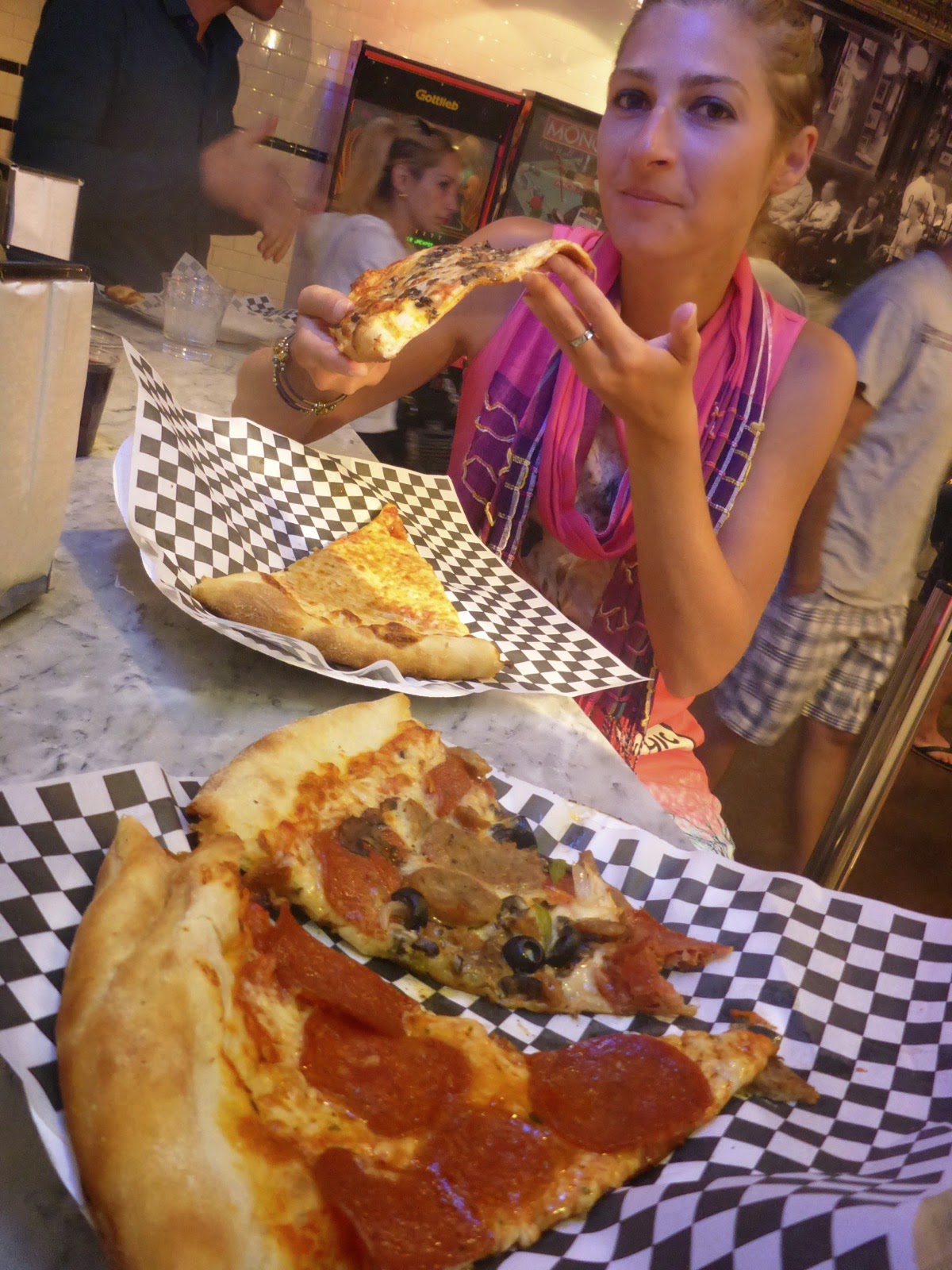Les parts de la Secret Pizza du Cosmopolitan