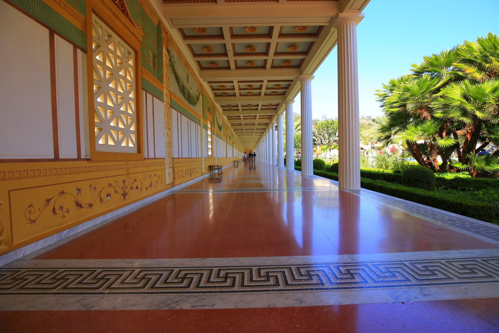 Les colonnades de la Getty Villa