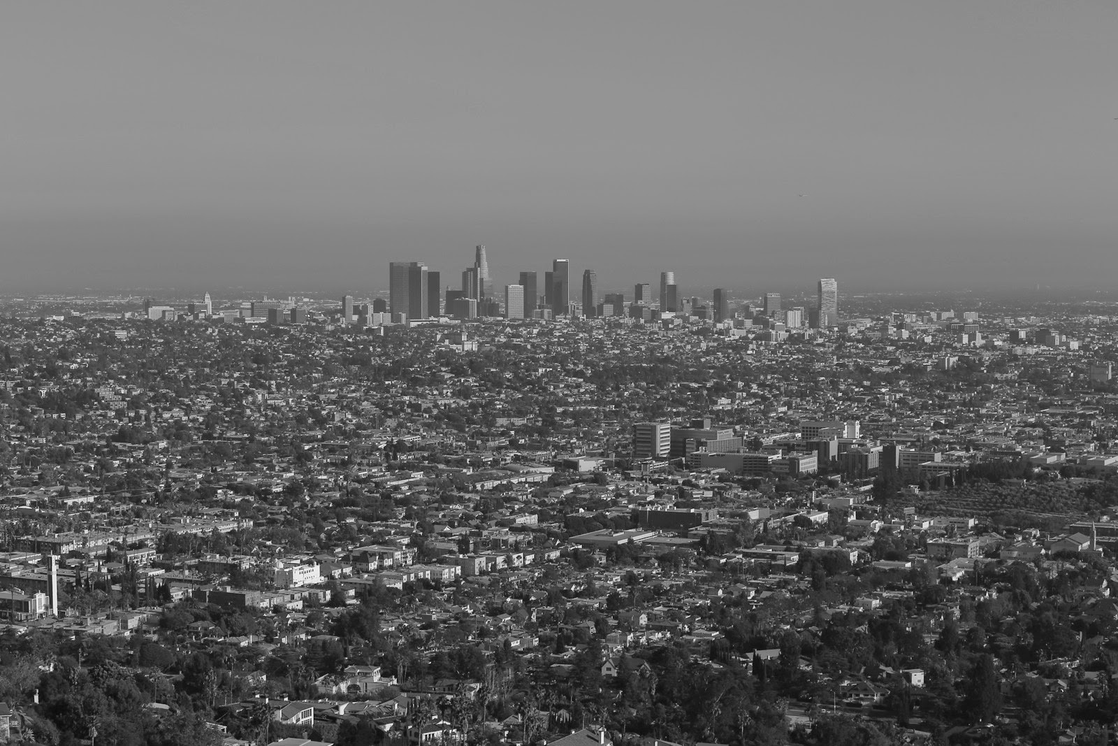 Downtown Los Angeles vu depuis l’observatoire Griffith
