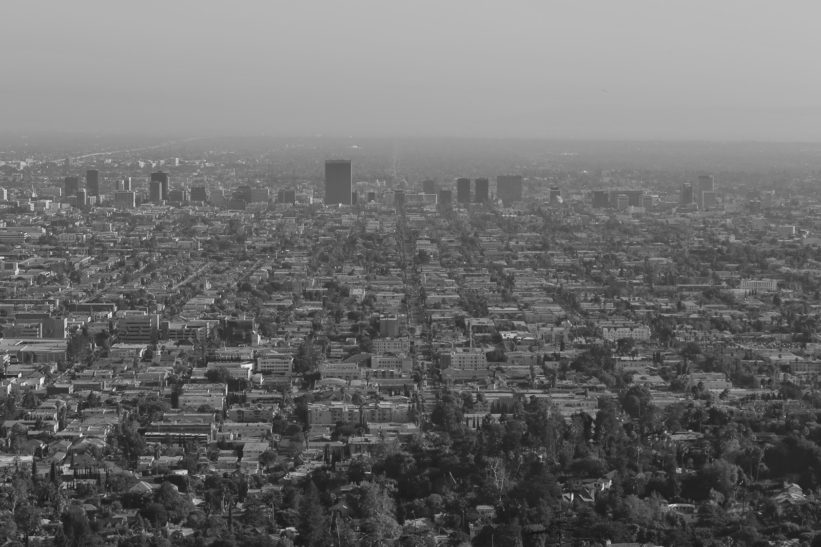 L’immensité de Los Angeles en noir et blanc