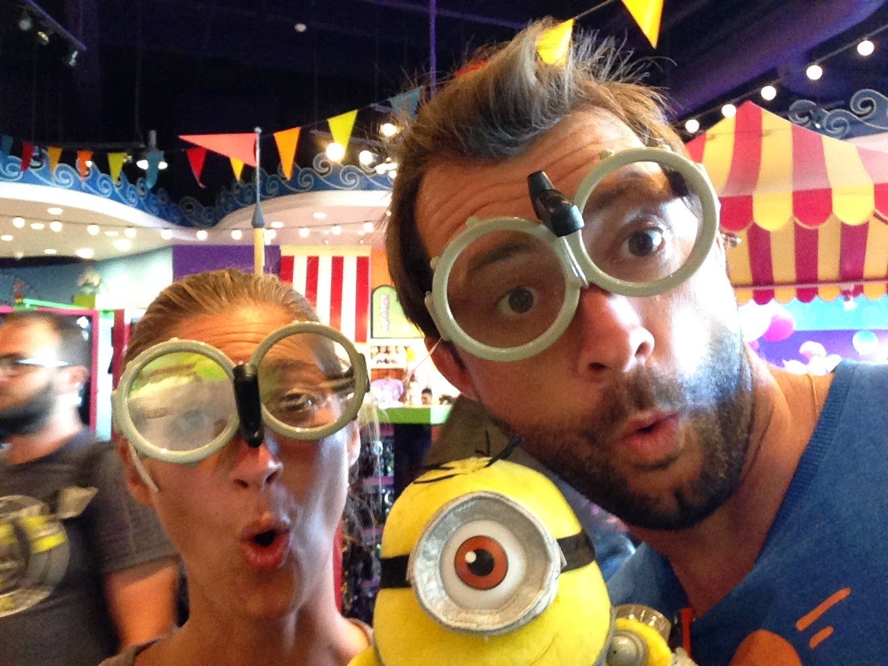 Avec des lunettes de Minions à Universal Studios