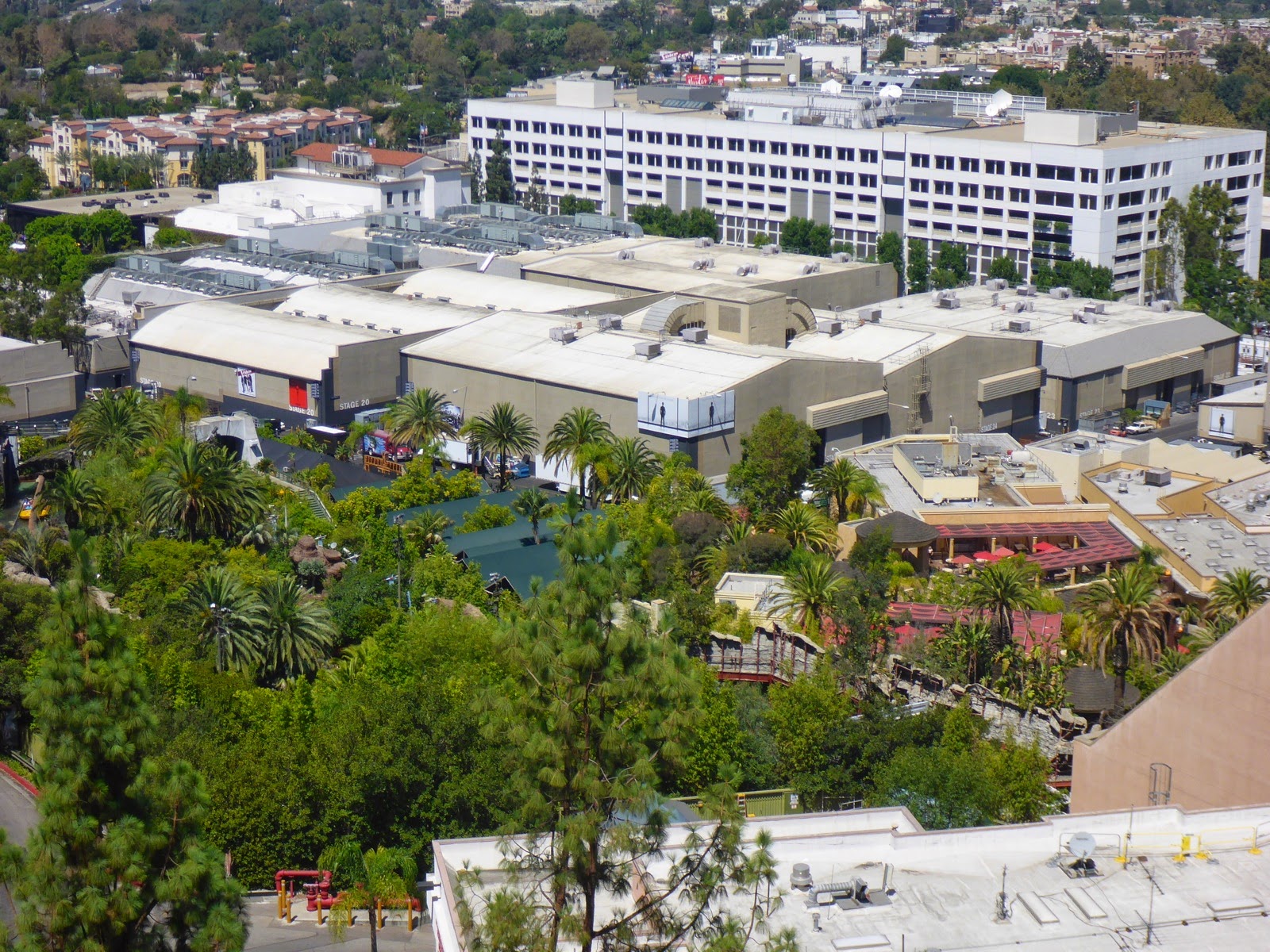 Vue sur les studios de cinéma d’Universal