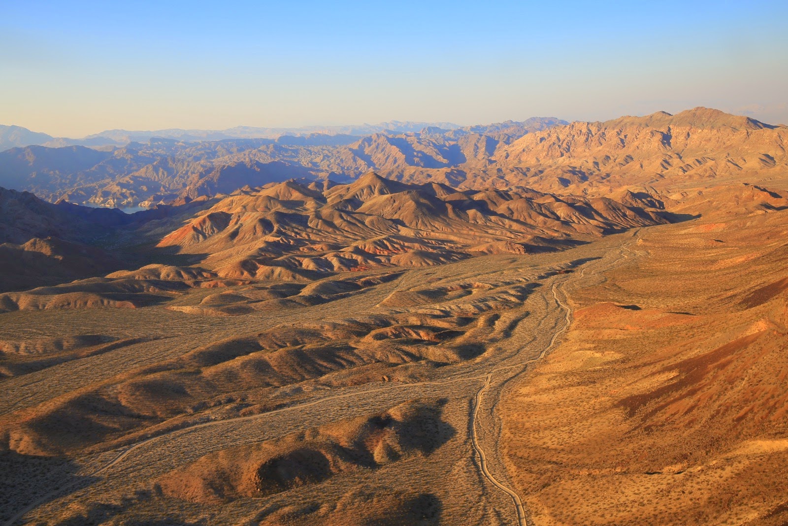 Survol du désert du Nevada
