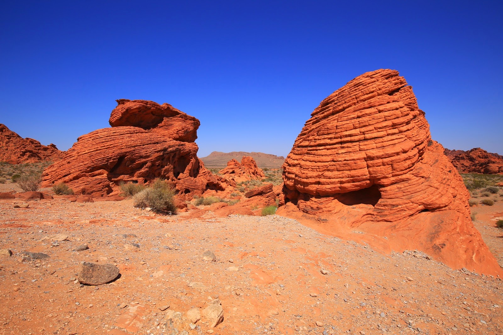 Rochers sculptés par l’érosion à Valley of Fire