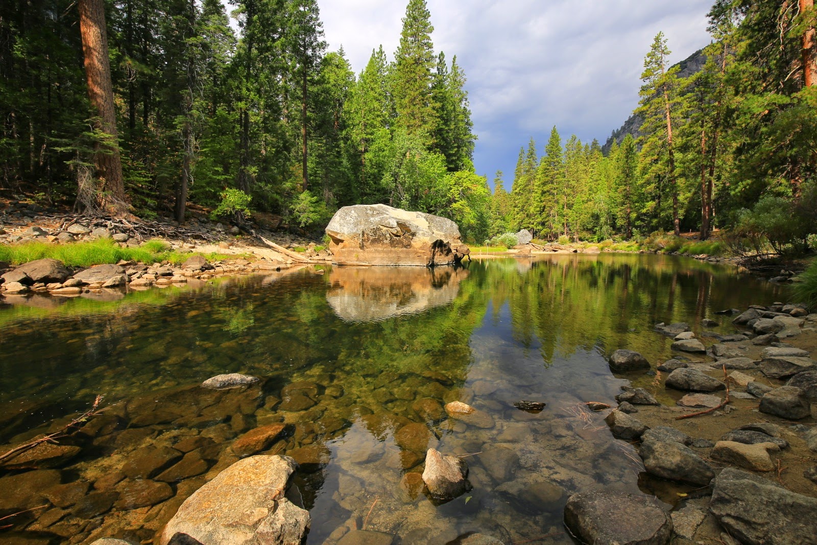 La rivière Merced et ses reflets