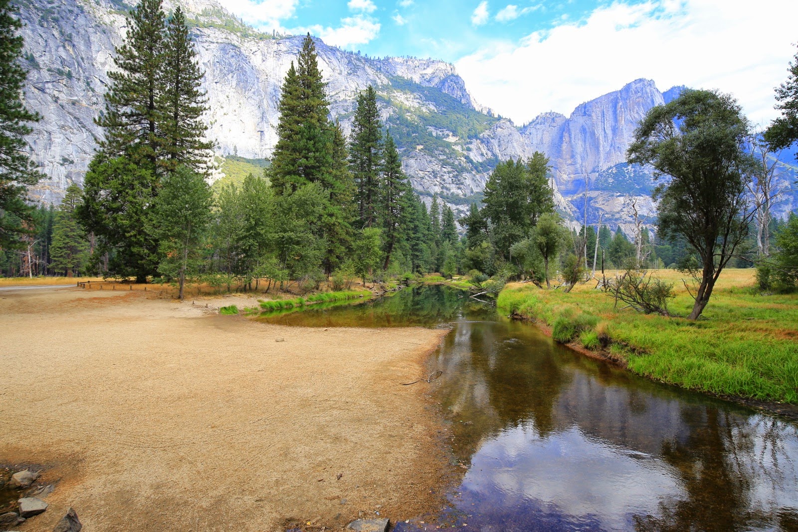 Les berges de la Merced River