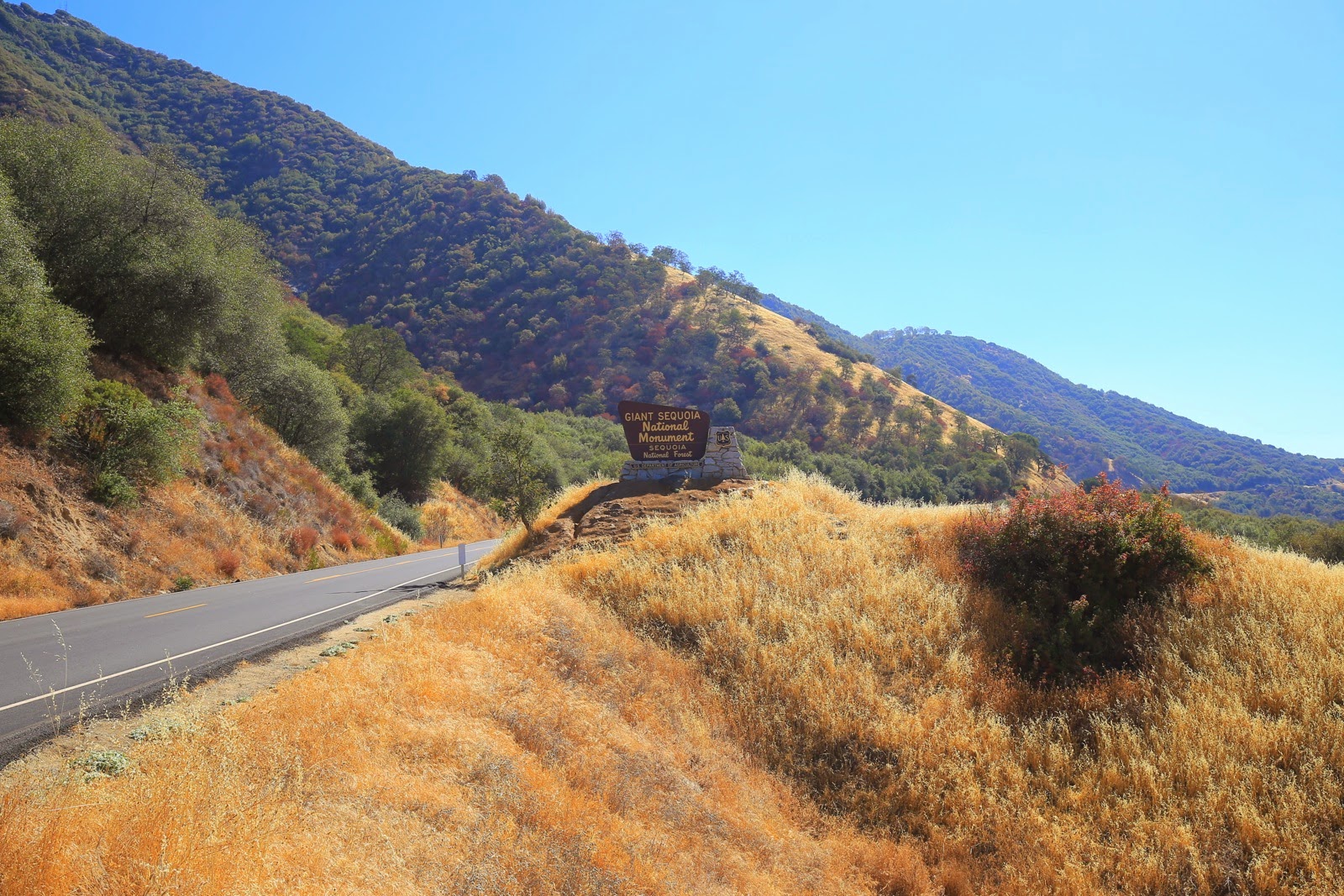 La route en lacets de Kings Canyon
