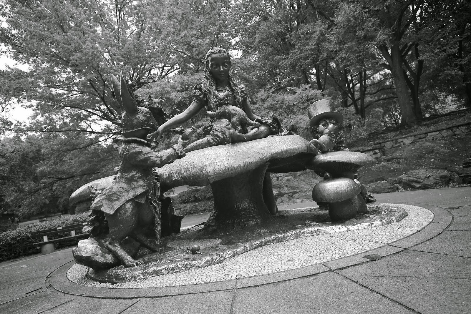 La statue d’Alice au pays des merveilles à Central Park