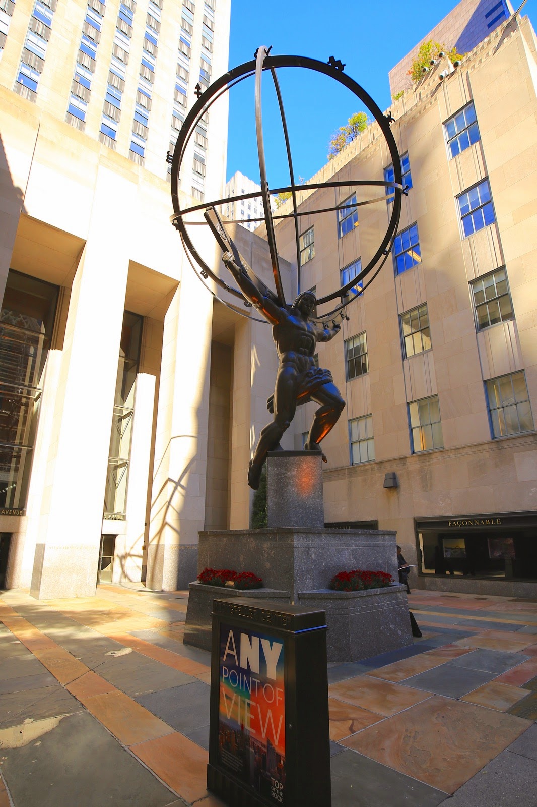 La statue d’Atlas au Rockefeller Center