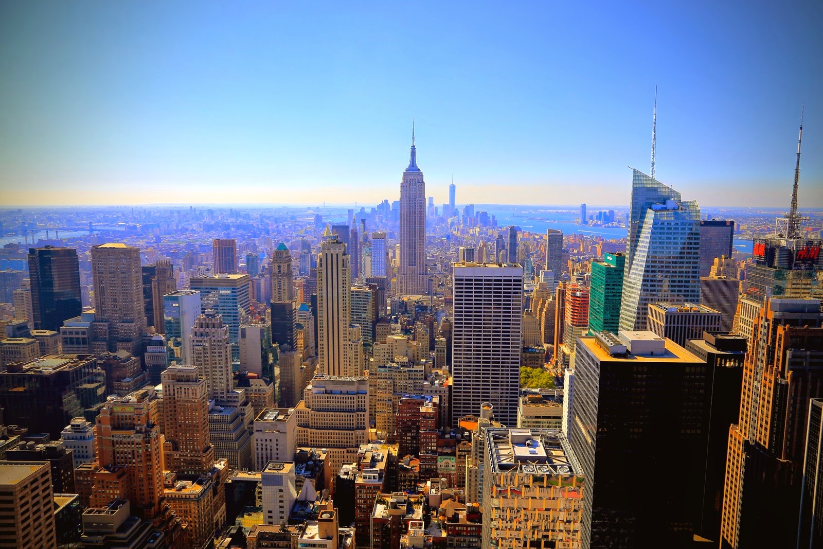 L’Empire State Building vu du Rockefeller Center