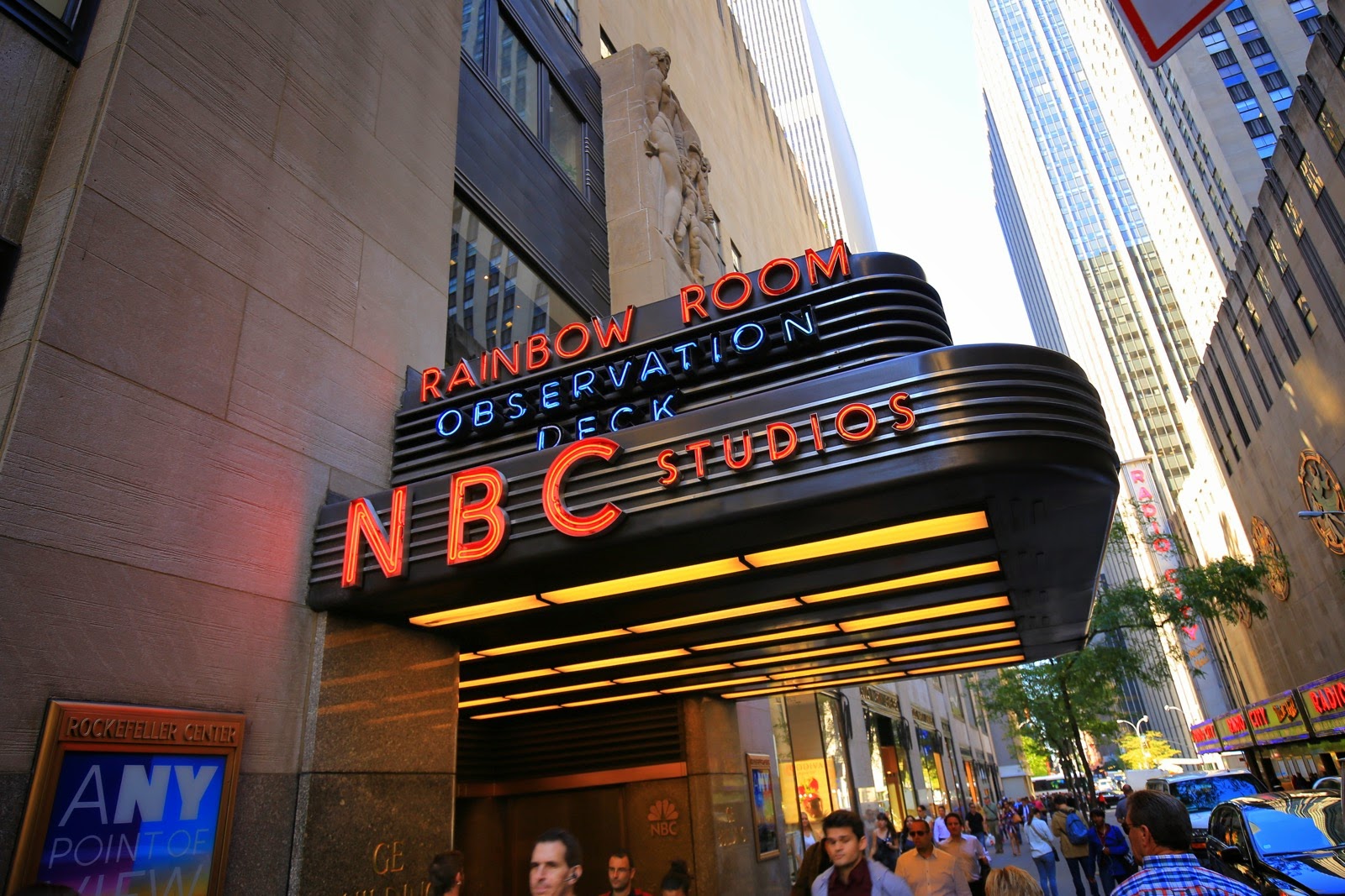 L’enseigne néon des studios NBC