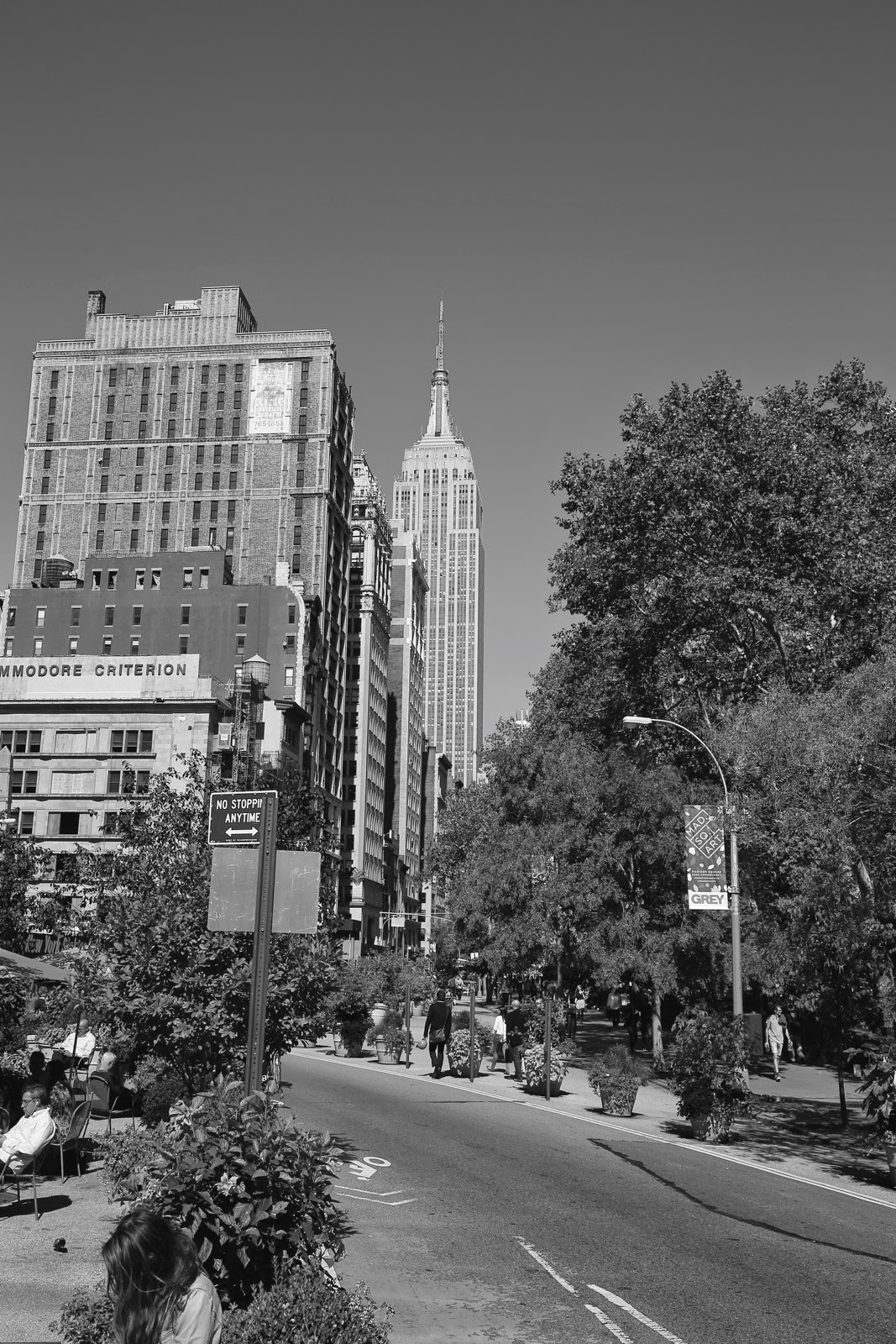 Les tours de Madison Square en noir et blanc