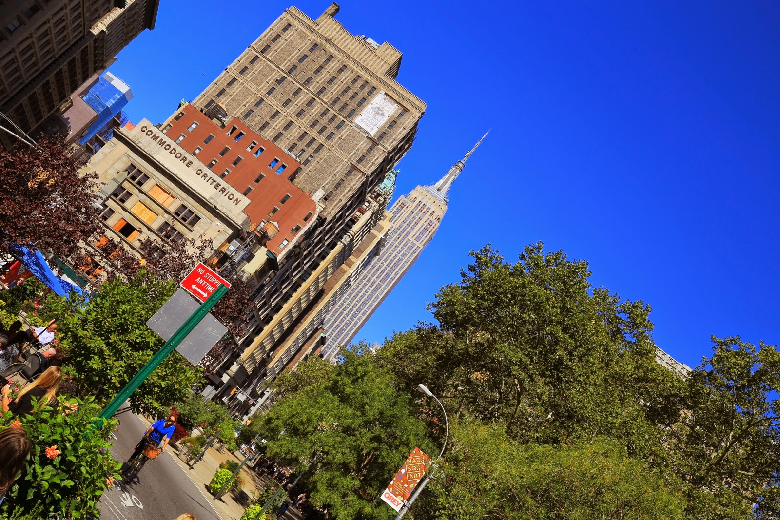 Le Flatiron Building entre les arbres